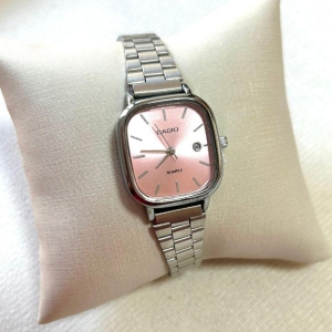 RELOGIO CASIO FEM PRATA F ROSA QUAD