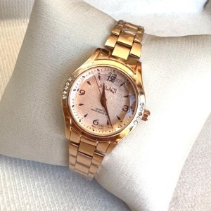 RELOGIO MILAQI STRASS LAT ROSE F ROSE RED