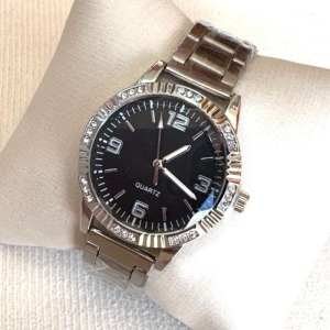 RELOGIO QUARTZ PRATA PT LUZ RED F PRETO