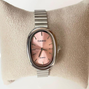 RELOGIO CASIO PRATA F ROSE OVAL