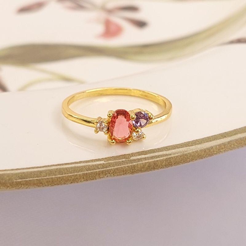ANEL OVAL PL ROSA 14