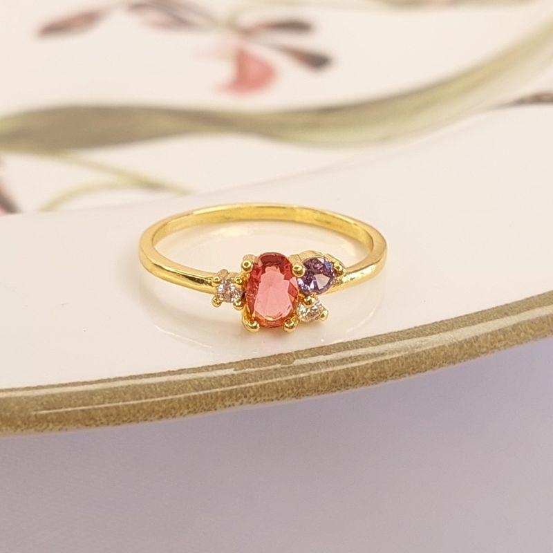ANEL OVAL PL ROSA 14