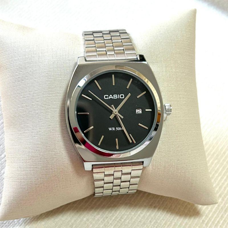 RELOGIO CASIO FEM PRATA F PRETO RED G