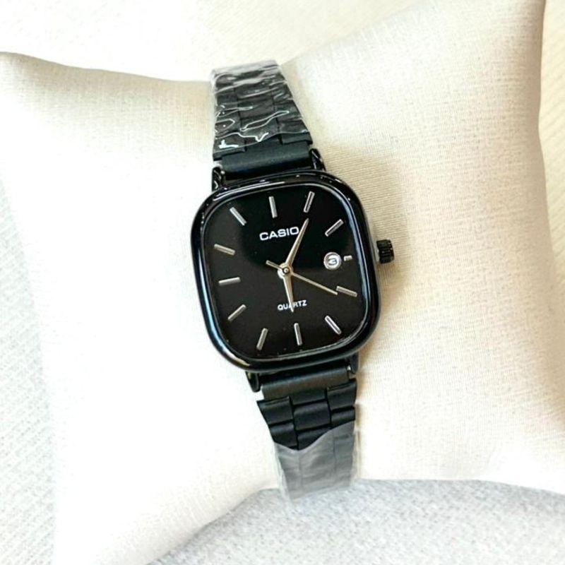 RELOGIO CASIO FEM PRETO F PRETO QUAD PONT PR