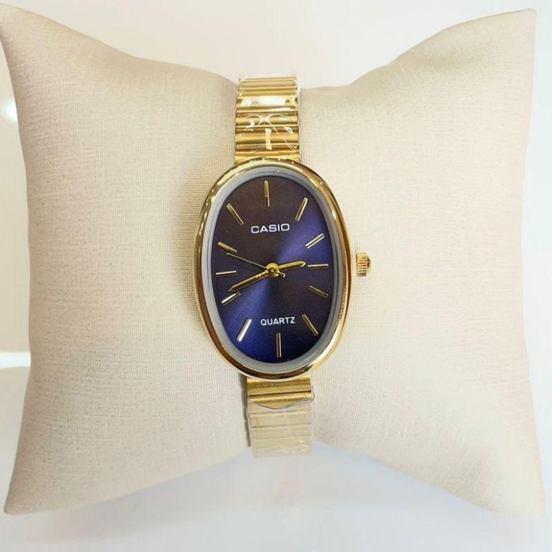 RELOGIO CASIO DRD F AZUL OVAL