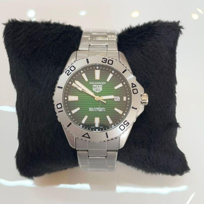RELOGIO MASC AQUARACER PRATA F VERDE