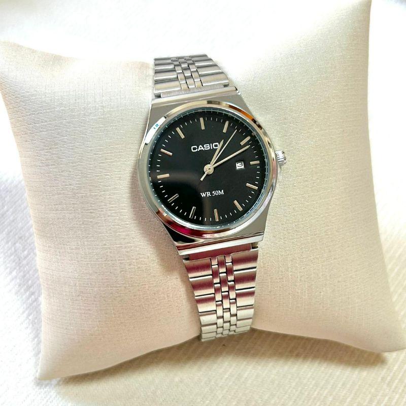 RELOGIO CASIO FEM PRATA F PRETO RED
