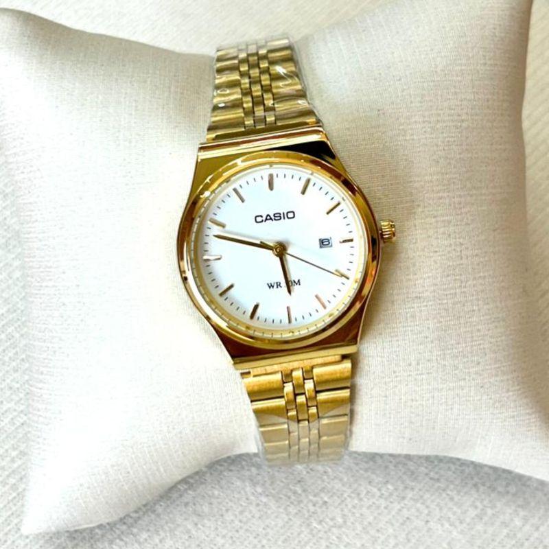 RELOGIO CASIO FEM DRD F PRATA RED