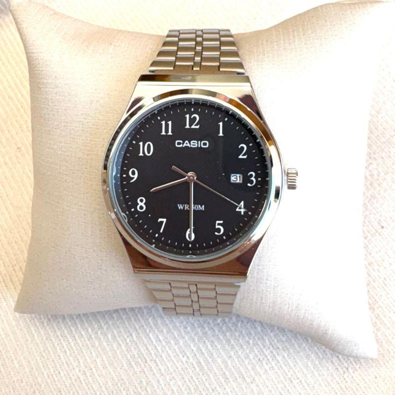 RELOGIO CASIO FEM PRATA F PRETO RED G