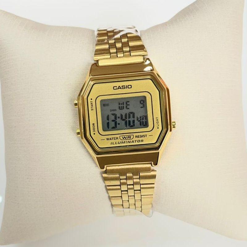RELOGIO CASIO DOURADO F DRD