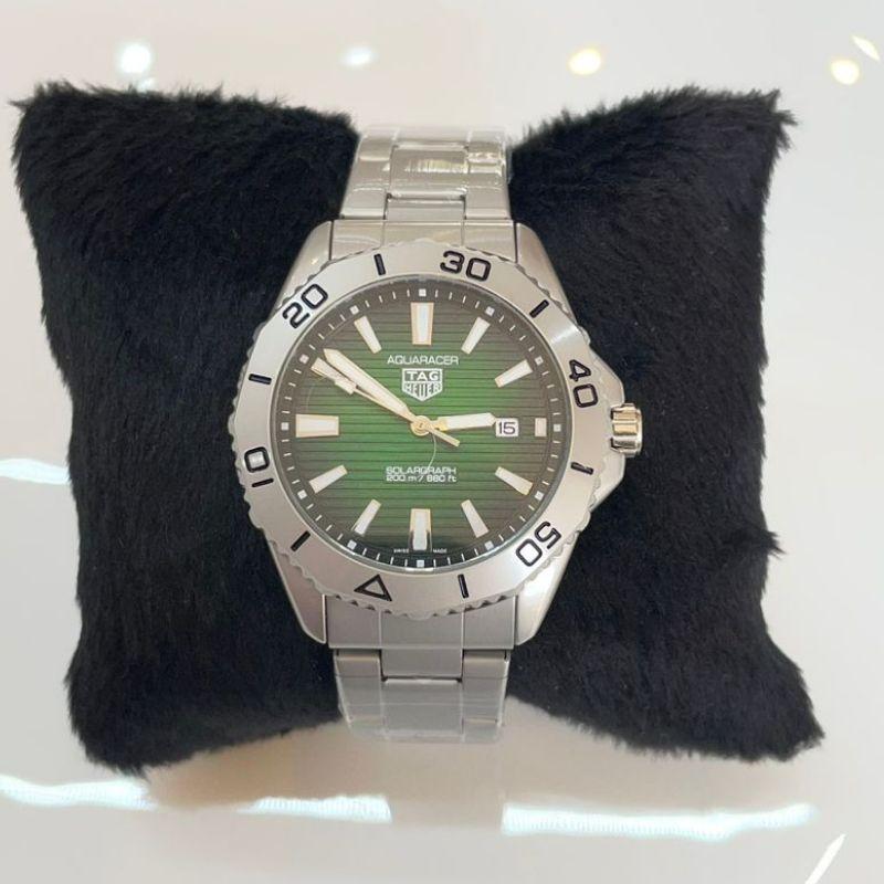 RELOGIO MASC AQUARACER PRATA F VERDE