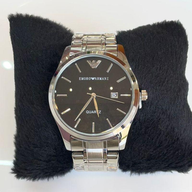 RELOGIO MASC ARMANI PRATA F PRETO
