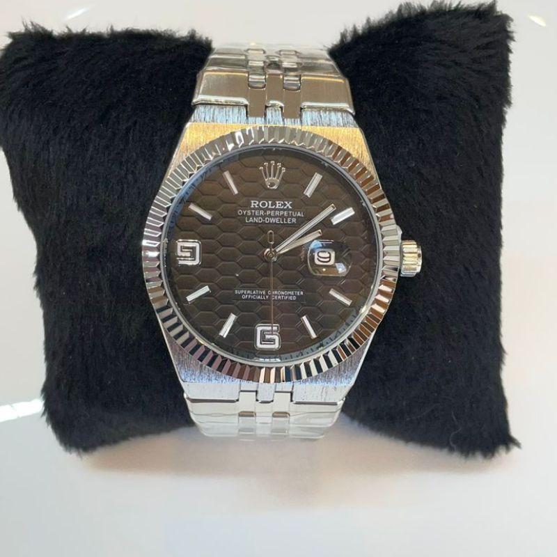 RELOGIO MASC ROLEX PRATA PT MANUAL
