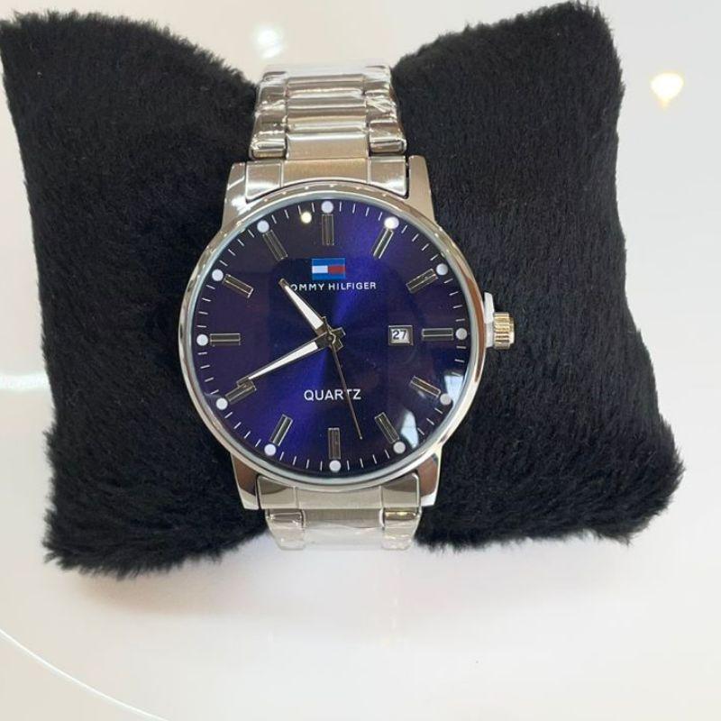 RELOGIO MASC TOMMY PRATA F AZUL