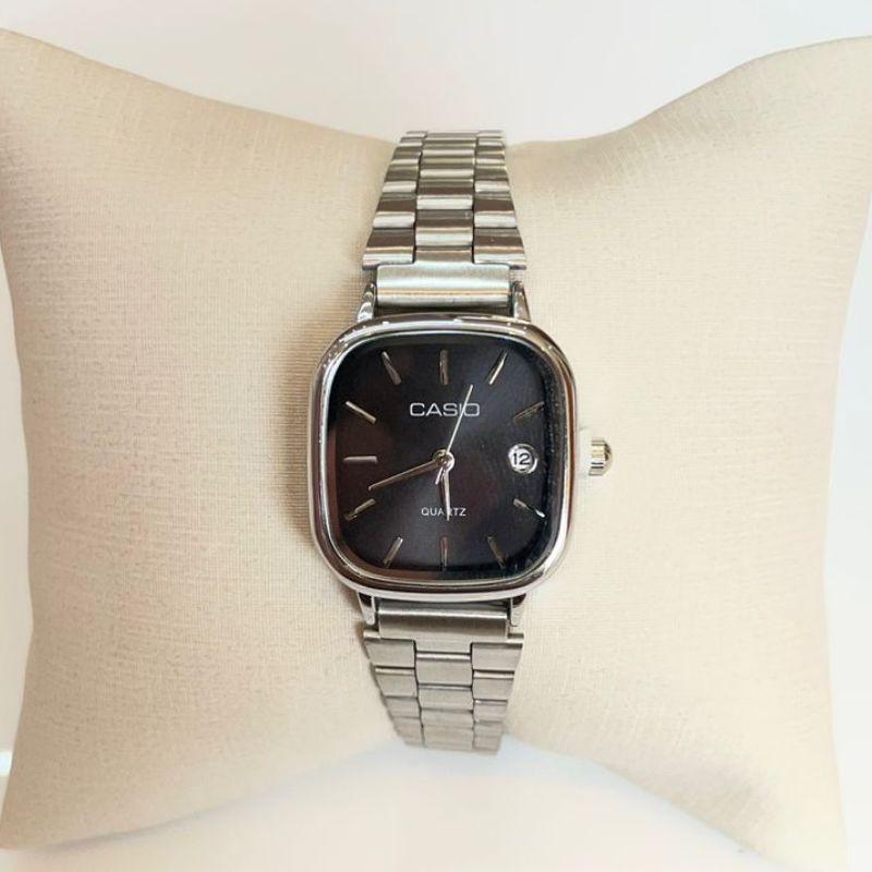 RELOGIO MINI CASIO ANALÓGICO PRA F PRETO